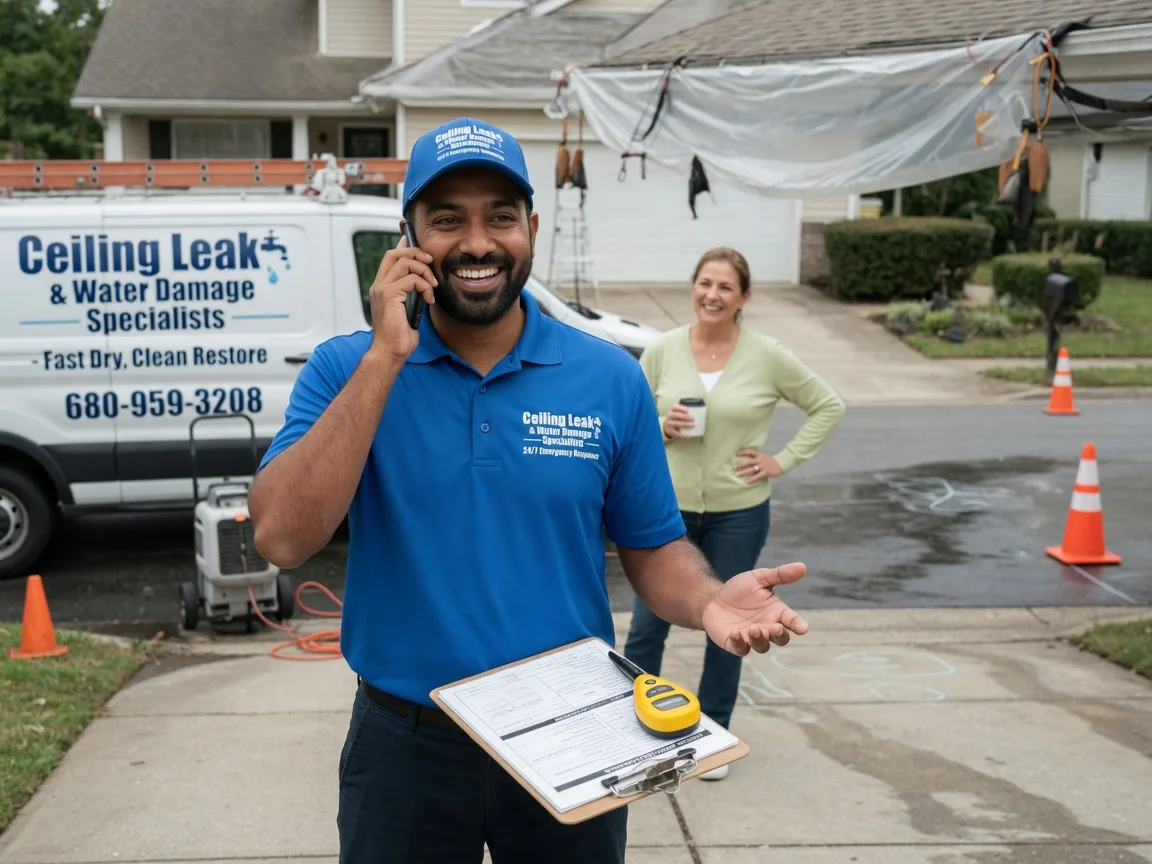 Ceiling Leak Cleanup Mont Belvieu, TX FAQs